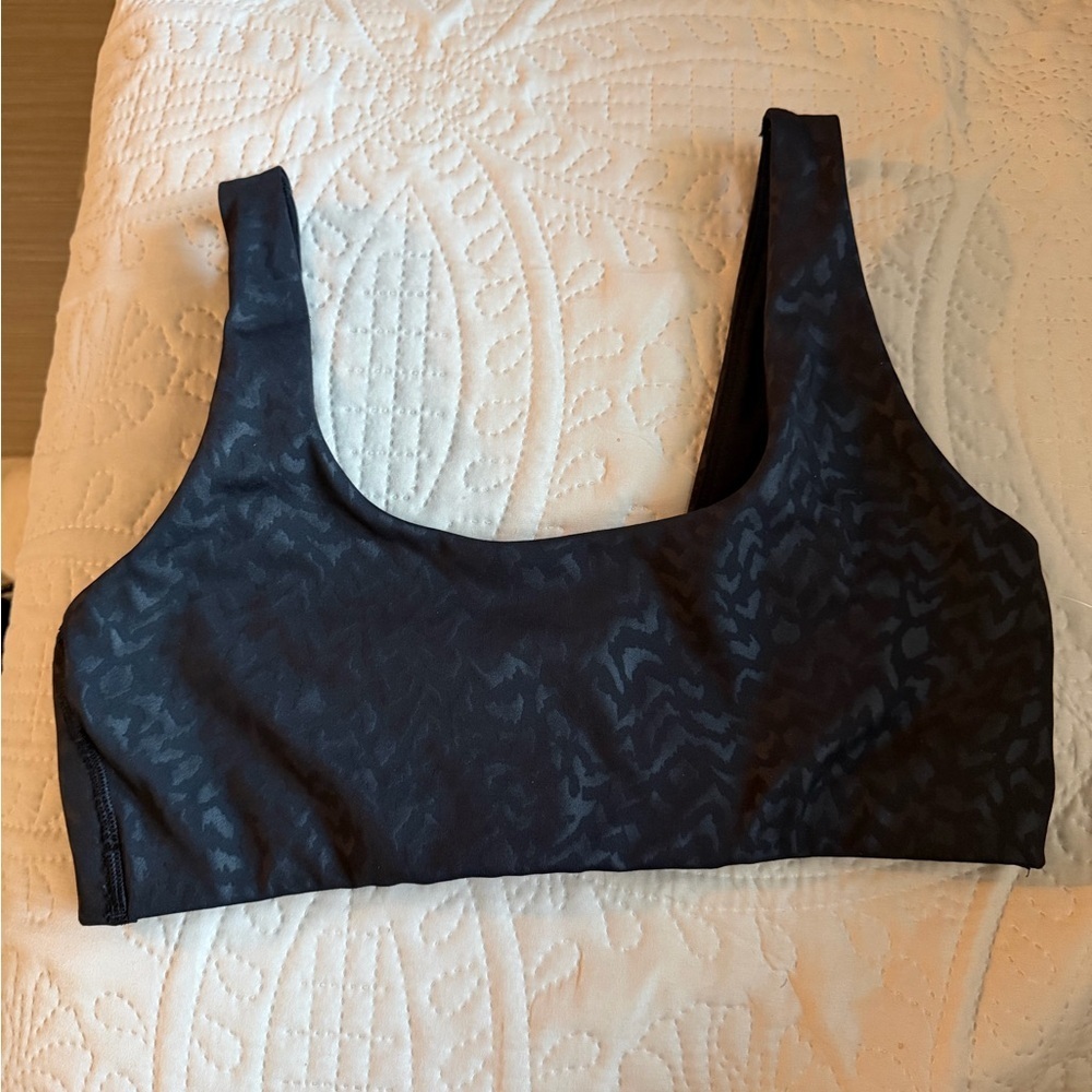 NWOT GAP Black Leopard-Print Sports Bralette